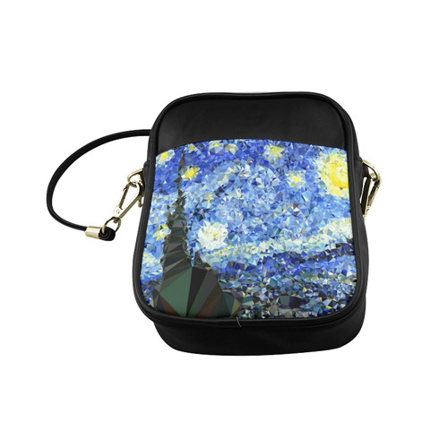 Starry Night Triangles After Van Gogh Sling Bag (Model 1627)