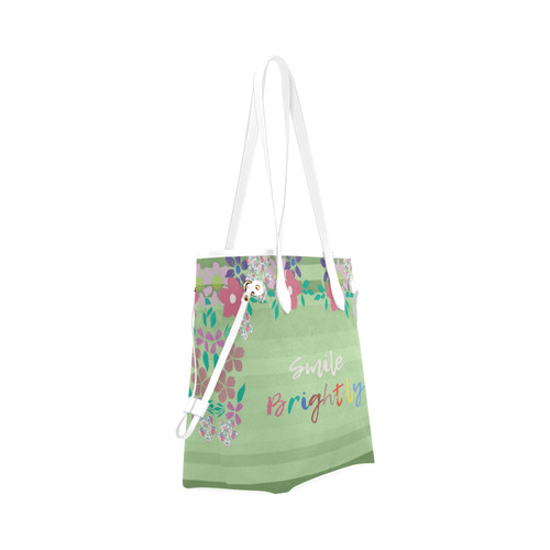 Smile Brightly Clover Canvas Tote Bag (Model 1661)