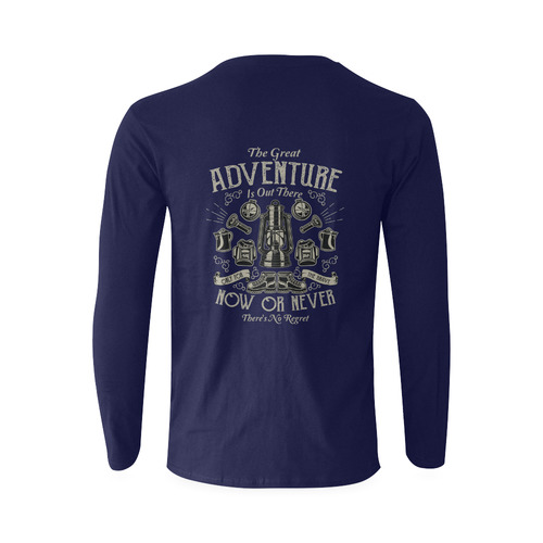 The Great Adventure Blue Sunny Men's T-shirt (long-sleeve) (Model T08)