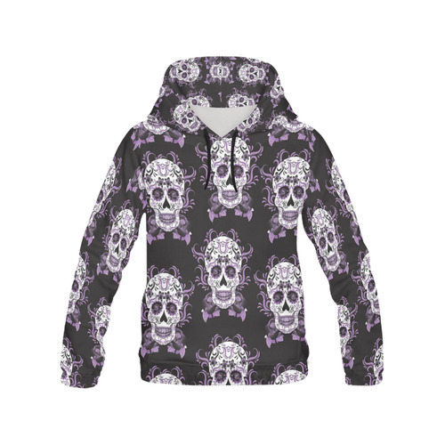 sugar skull hoodie women's