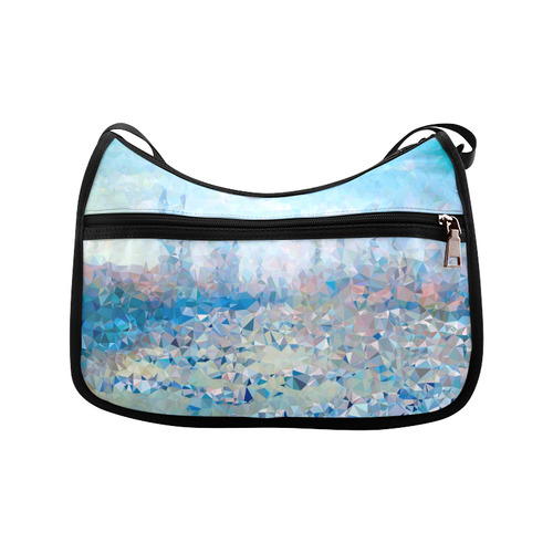 Abstract Geometric Triangles Landscape Monet Crossbody Bags (Model 1616)