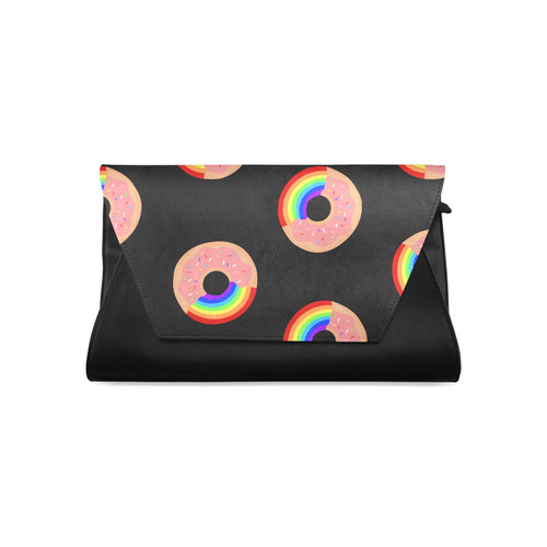 Taste the Rainbow Donut Clutch Bag (Model 1630)