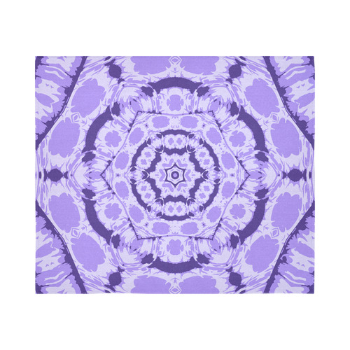 Purple Pattern Cotton Linen Wall Tapestry 60"x 51"