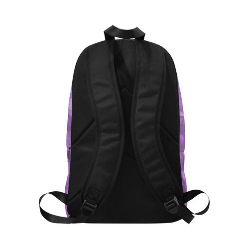 Purple Swirls Fabric Backpack for Adult (Model 1659)