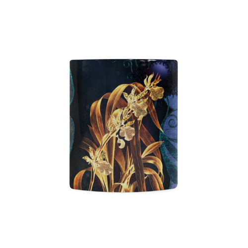 Beautiful flowers on vintage background White Mug(11OZ)