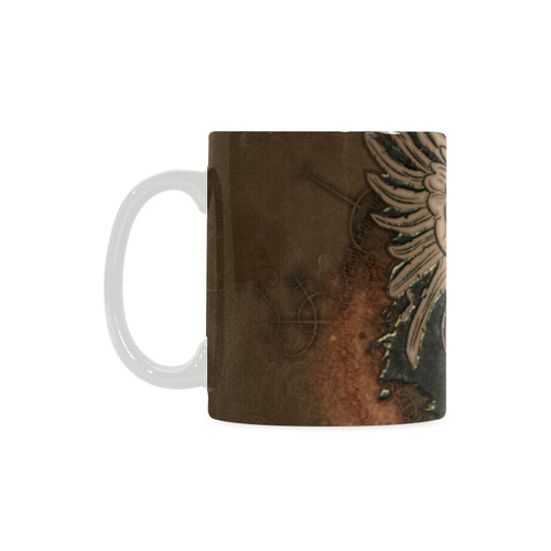 Awesome skull with rat White Mug(11OZ)