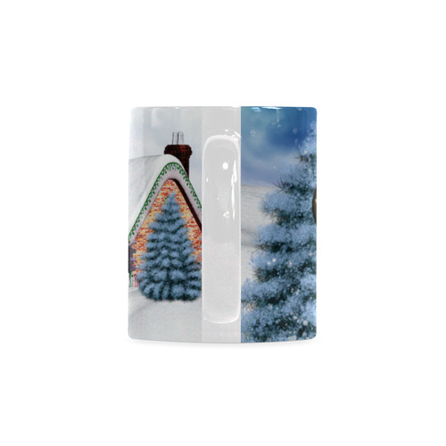 Funny snowman and snow women White Mug(11OZ)