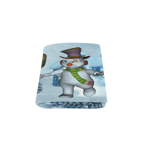 Funny grimly snowman Blanket 50"x60"