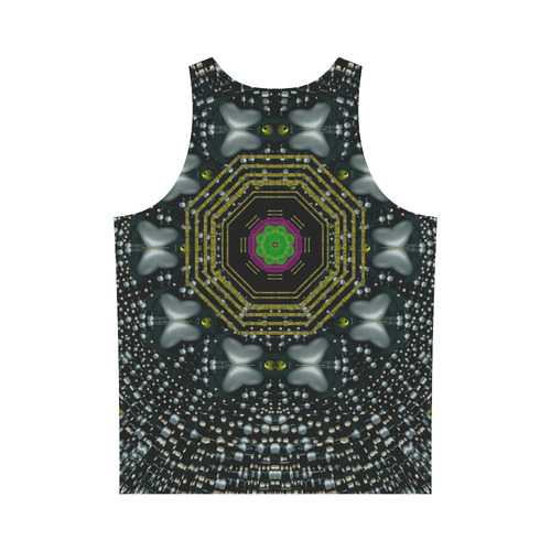 Leaf earth and heart butterflies in the universe All Over Print Tank Top for Men (Model T43)
