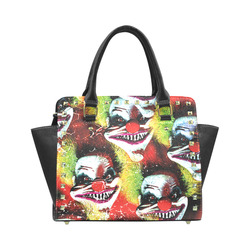 Horrorclowns Rivet Shoulder Handbag (Model 1645)