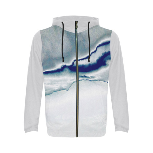 Blazing Portal - Jera Nour All Over Print Full Zip Hoodie for Men (Model H14)