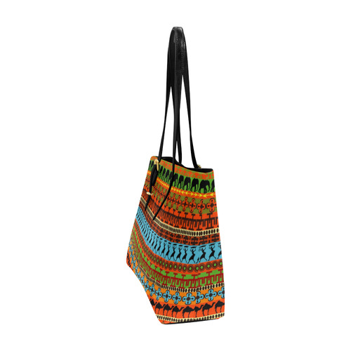 African Print 5 Euramerican Tote Bag/Large (Model 1656)