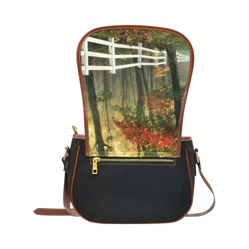 Autumn Morning Saddle Bag/Small (Model 1649)(Flap Customization)