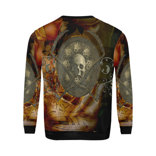 Awesome creepy skulls All Over Print Crewneck Sweatshirt for Men (Model H18)