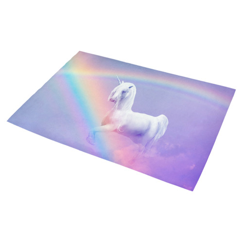 Unicorn and Rainbow Azalea Doormat 30" x 18" (Sponge Material)