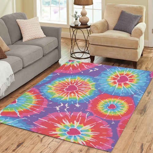 TYE DYE area rug Area Rug7'x5'