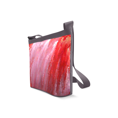 Pink Flamingo Abstract Geometric Triangles Crossbody Bags (Model 1613)