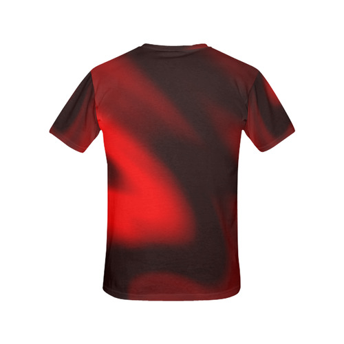 Study in red All Over Print T-Shirt for Women (USA Size) (Model T40)