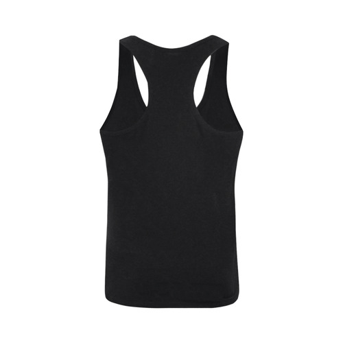 This My Color Black Plus-size Men's I-shaped Tank Top (Model T32)