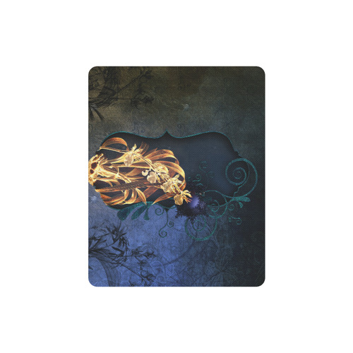 Beautiful flowers on vintage background Rectangle Mousepad