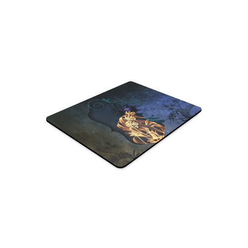 Beautiful flowers on vintage background Rectangle Mousepad