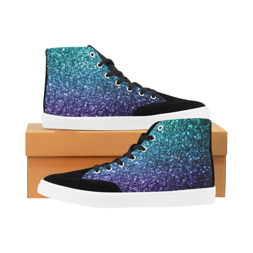 sparkly high top shoes