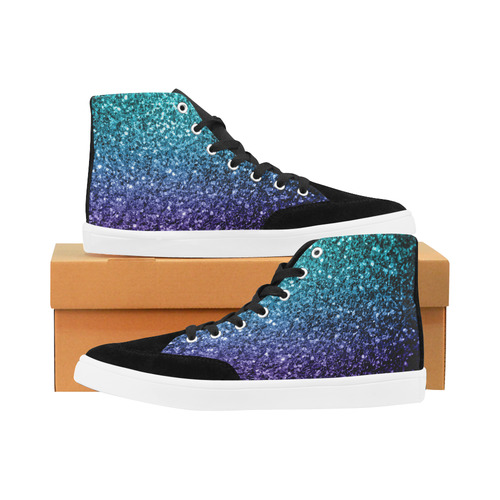 high top glitter shoes