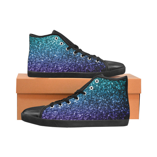 sparkly high top shoes