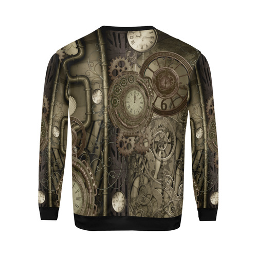 Awesome steampunk design All Over Print Crewneck Sweatshirt for Men (Model H18)