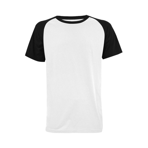 This My Color Black Sleeve Men's Raglan T-shirt Big Size (USA Size) (Model T11)