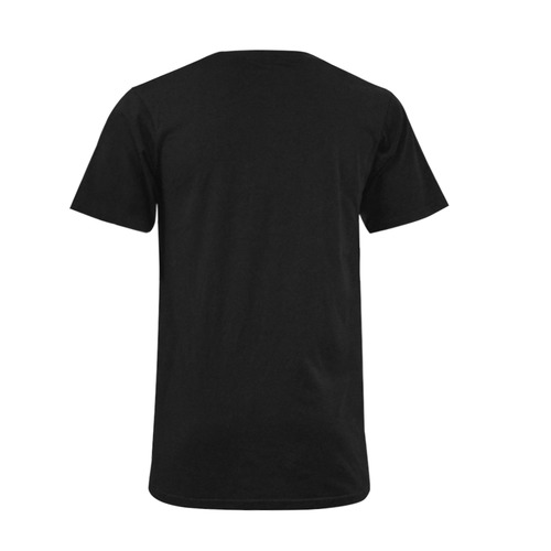 This My Color Black Men's V-Neck T-shirt (USA Size) (Model T10)