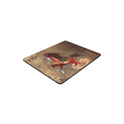 Wonderful horse with skull, red colors Rectangle Mousepad