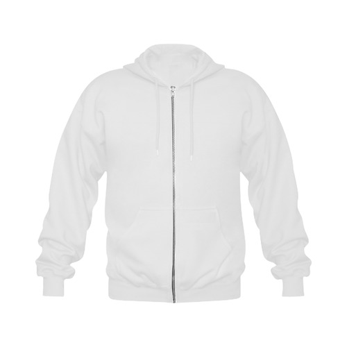 This My Color White Gildan Full Zip Hooded Sweatshirt (Model H02)