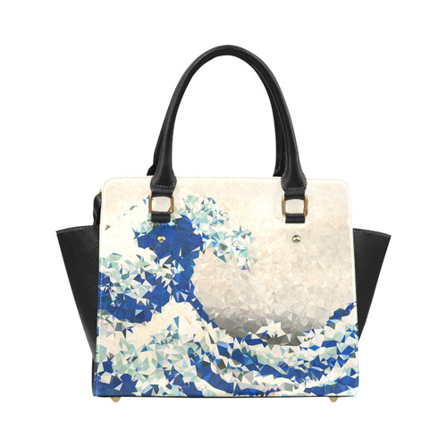 Great Wave Off Kanagawa Hokusai Triangles Classic Shoulder Handbag (Model 1653)