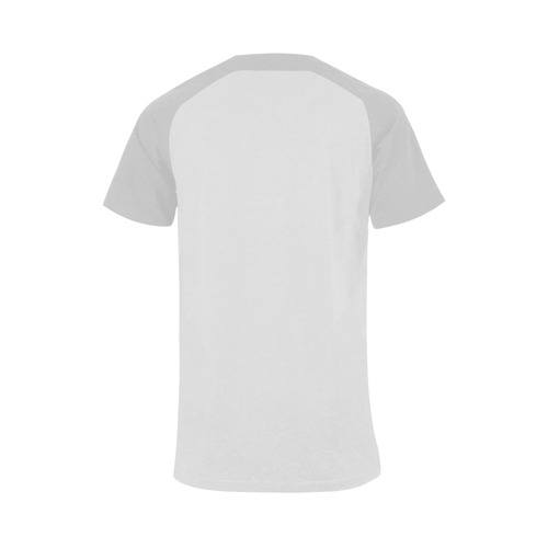 This My Color Silver Sleeve Men's Raglan T-shirt Big Size (USA Size) (Model T11)