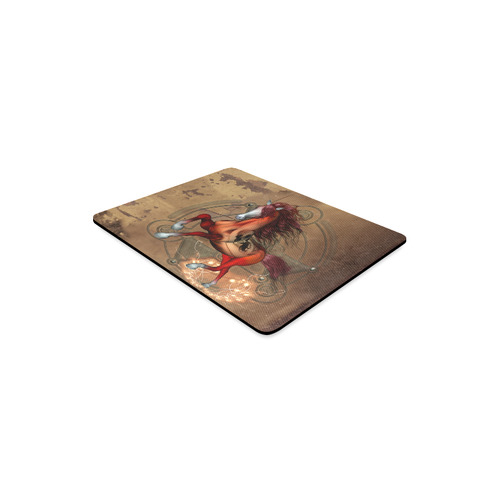 Wonderful horse with skull, red colors Rectangle Mousepad