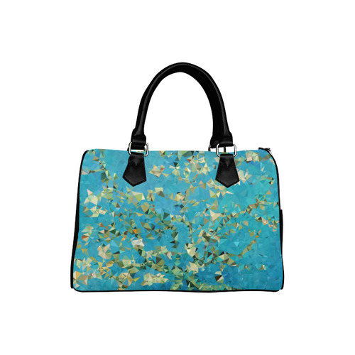 Van Gogh Blossoming Almond Tree Triangles Boston Handbag (Model 1621)