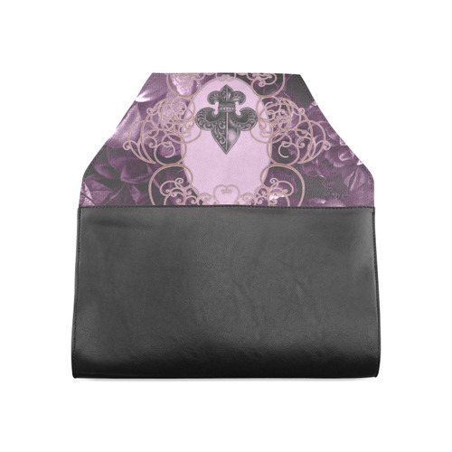 Flowers in soft violet colors Clutch Bag (Model 1630)