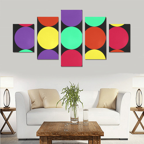 DOTS-5 Canvas Print Sets B (No Frame)