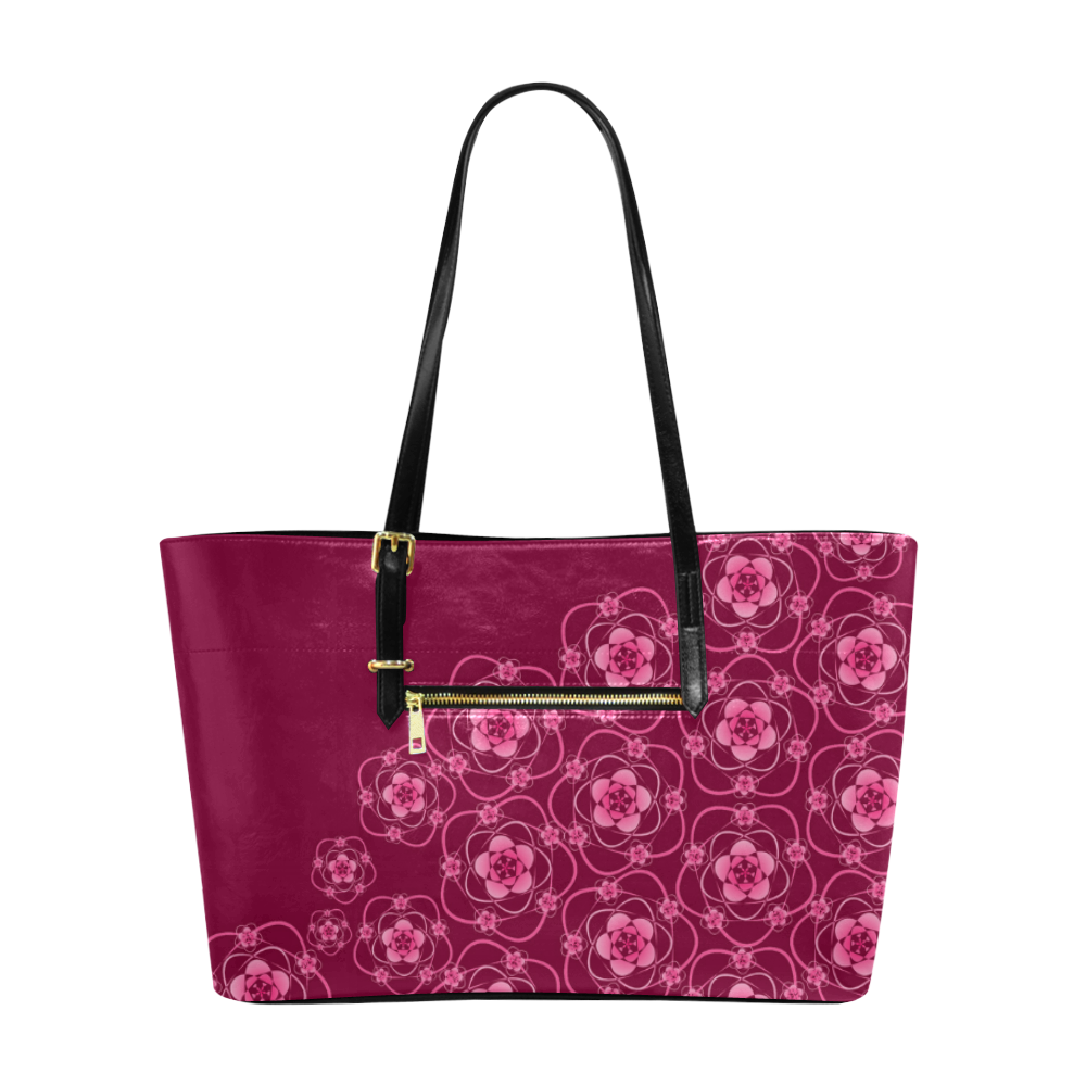 large burgundy tote bag