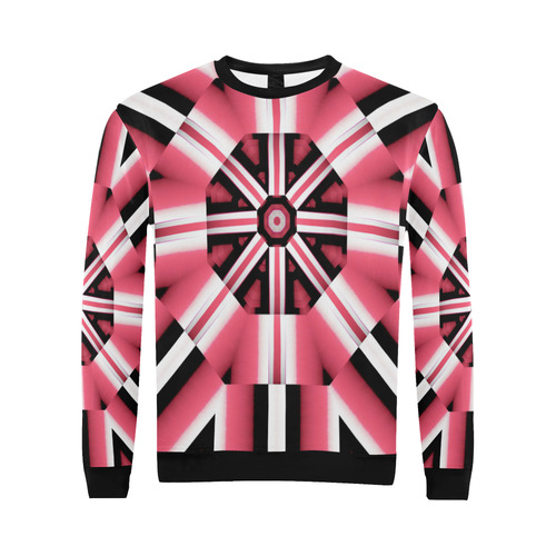 GROOVE-4 All Over Print Crewneck Sweatshirt for Men (Model H18)