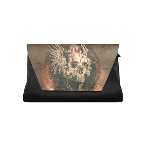 Awesome skull with rat Clutch Bag (Model 1630)