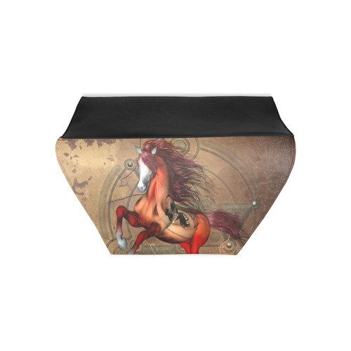 Wonderful horse with skull, red colors Clutch Bag (Model 1630)