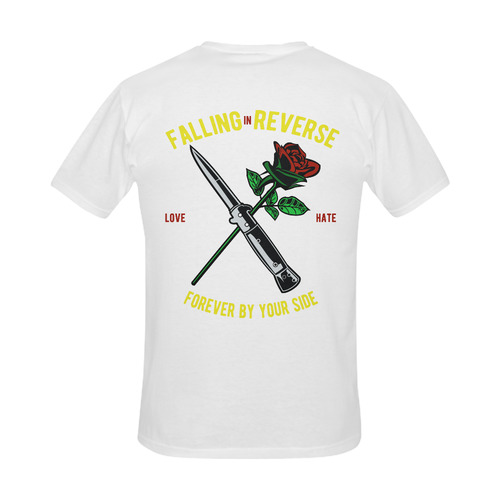 Falling In Reverse Modern White Men's Slim Fit T-shirt (Model T13)