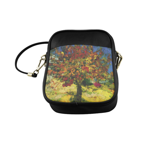 Van Gogh Mulberry Tree Abstract Triangles Sling Bag (Model 1627)