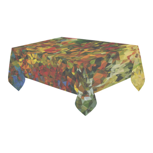 Van Gogh Mulberry Tree Abstract Triangles Cotton Linen Tablecloth 60" x 90"