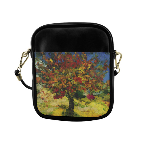 Van Gogh Mulberry Tree Abstract Triangles Sling Bag (Model 1627)