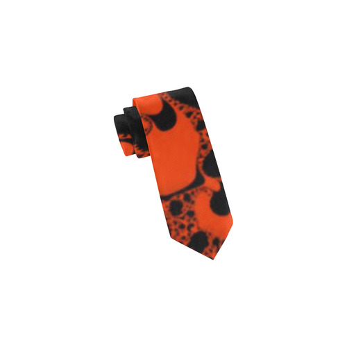 special fractal 04 red Classic Necktie (Two Sides)