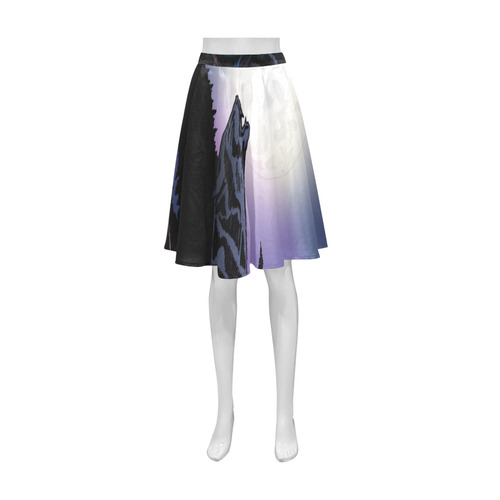 Howling Wolf Athena Women's Short Skirt (Model D15)