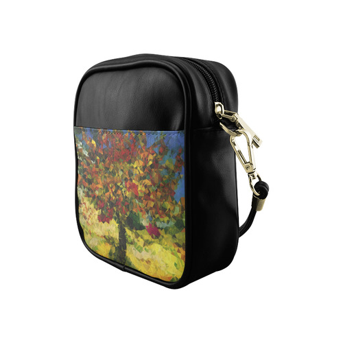 Van Gogh Mulberry Tree Abstract Triangles Sling Bag (Model 1627)